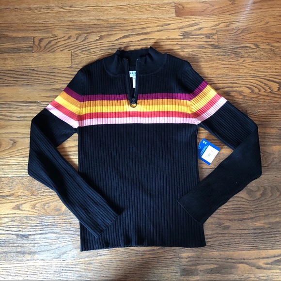 Arizona Jean Company Sweaters - arizona jean co sweater 1/4 zip large black NWT